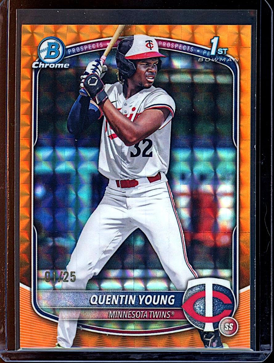 2025 Bowman Draft Quentin Young Orange Geometric #1/25