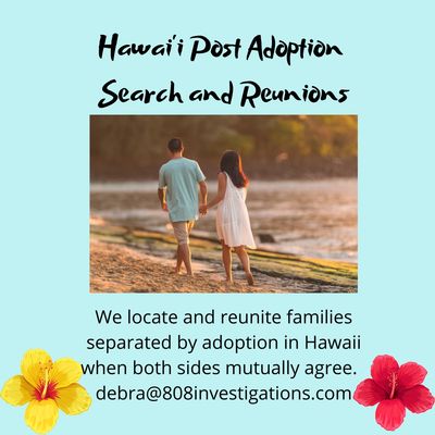 Debra Allen, Hawaii Adoption Search and Reunion #808investigations #thebusypi 