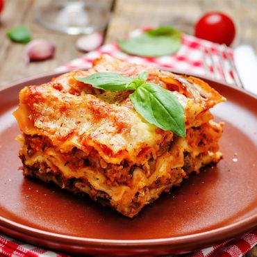 lasagna, vegetarian food, italian food, food truck