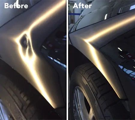 Paintless dent removal example 3