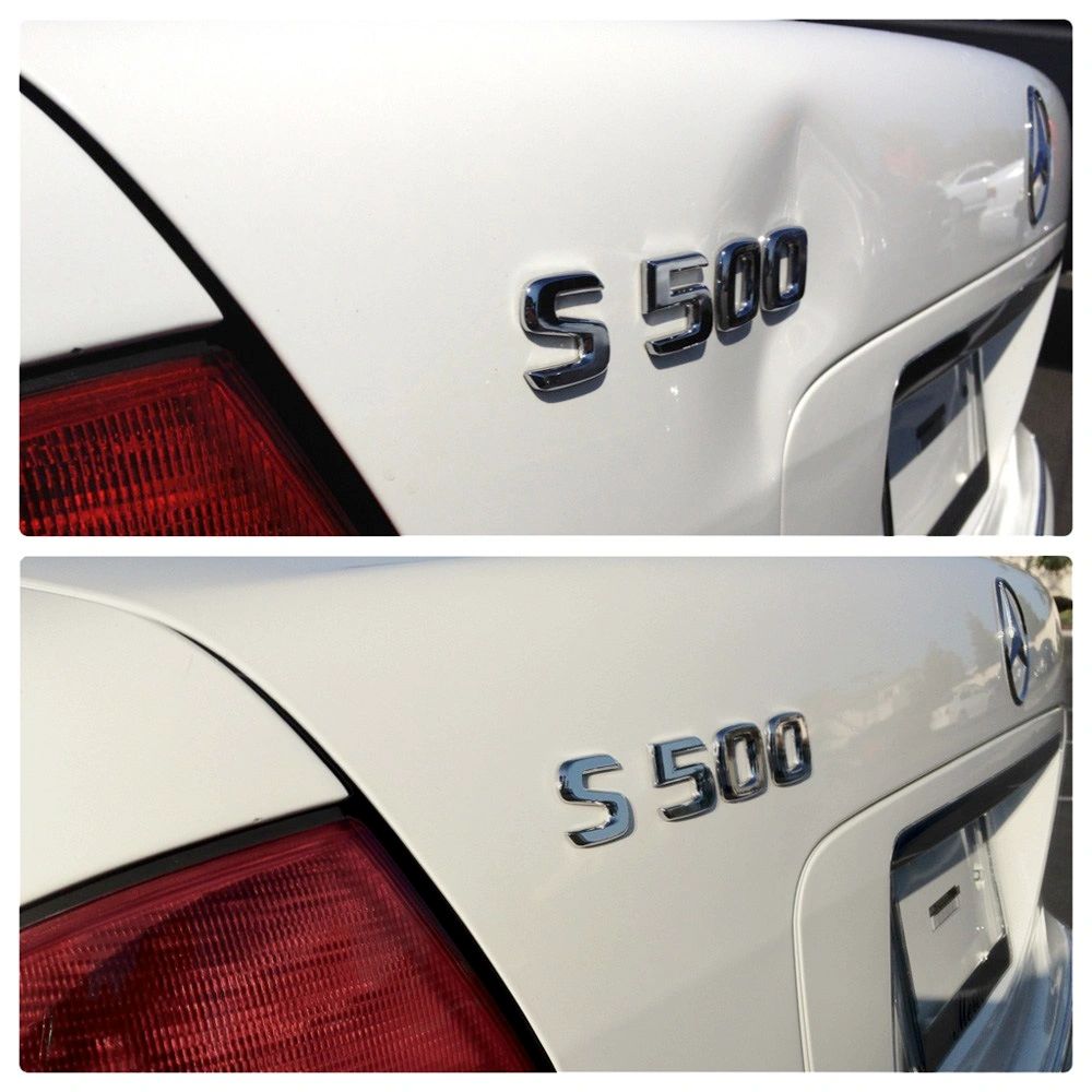 Paintless dent removal example 4