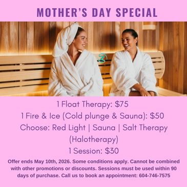 savings on float therapy cold plunge and sauna sessions at zen natural wellness abbotsford