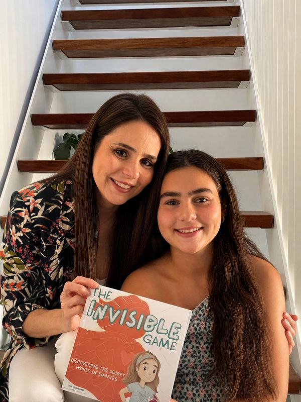 Mother and Daughter with Type 1 Diabetes 