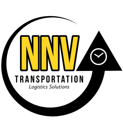 Yellow letters NNV with a white clock icon on black background.