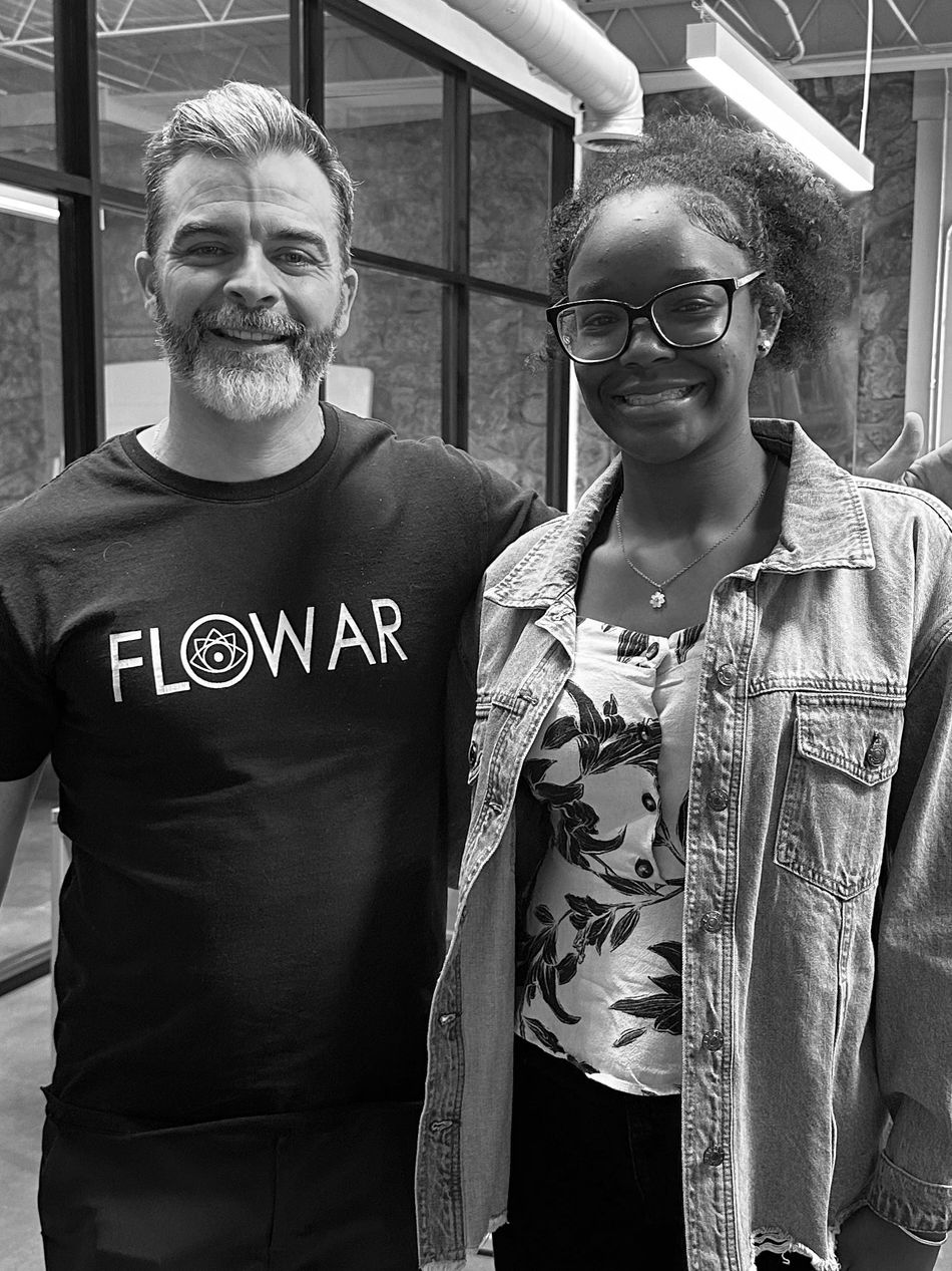 FloWar Life Essentials Intern with FloWar Life Essentials President Kaleb Warnock