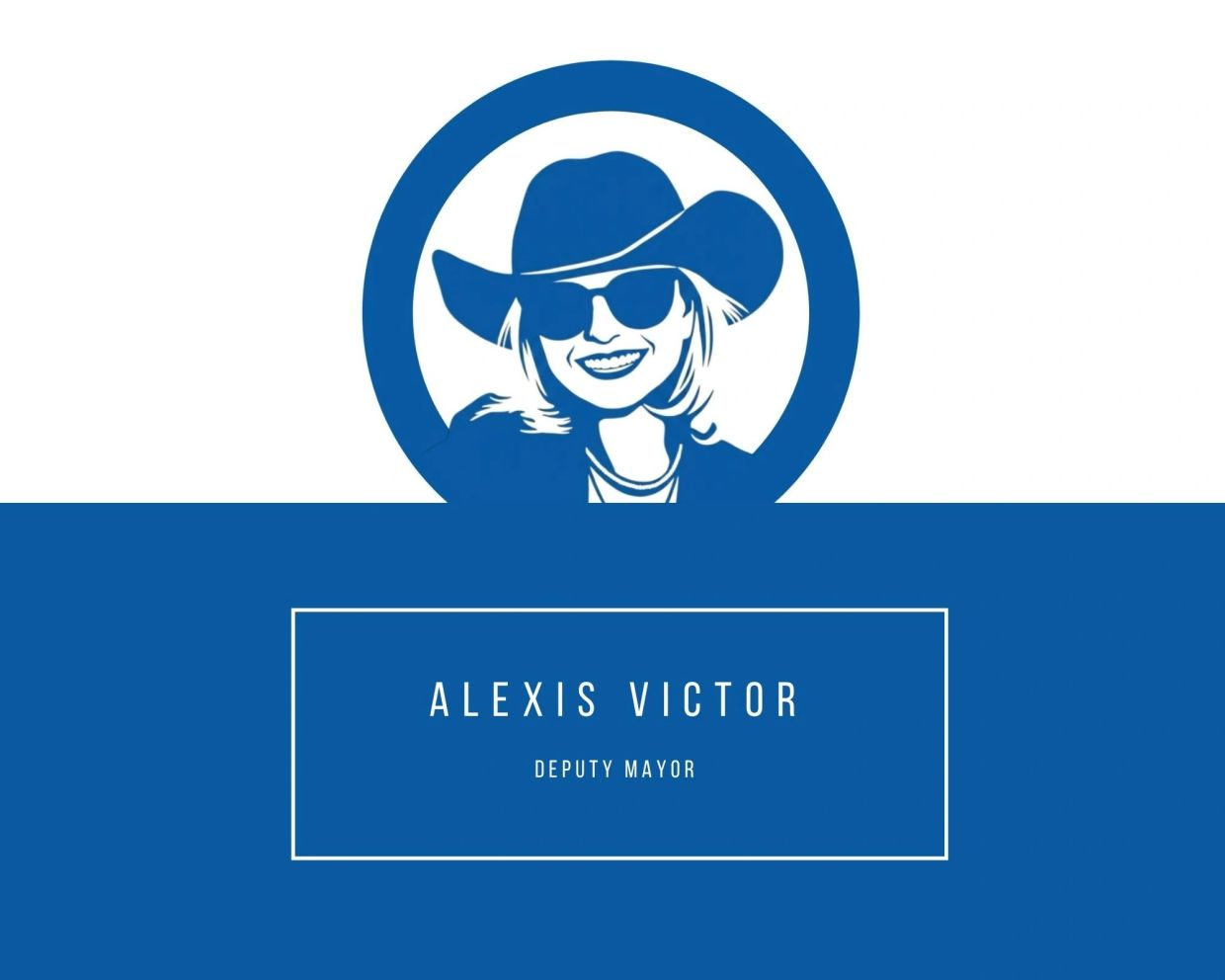 Stylized graphic of Alexis Victor, Deputy Mayor.
