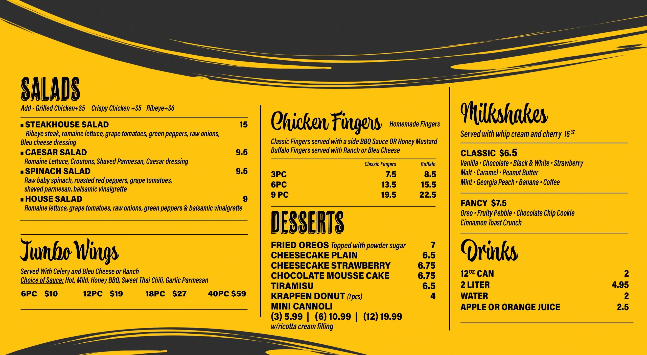 picture of Menu card