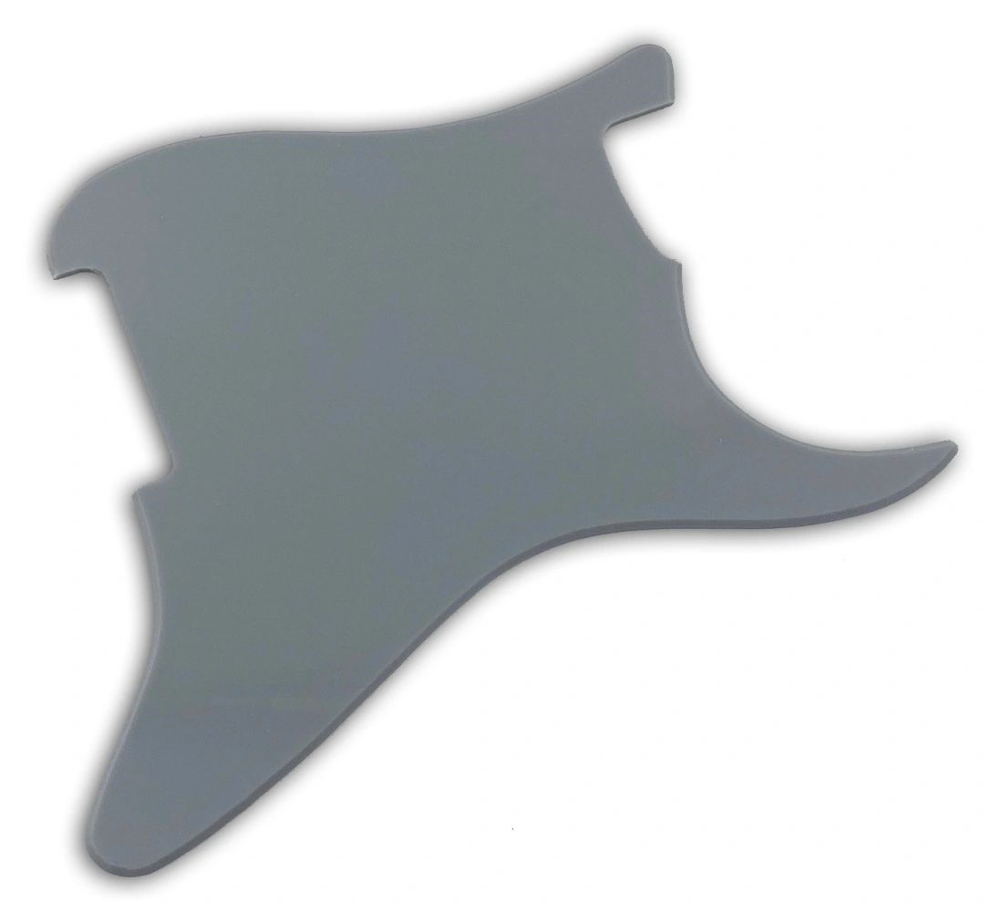 Blank Strat Pickguard, Custom Specialty Material ~ Gloss Gray