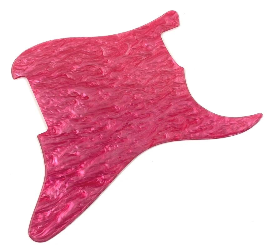 Blank Strat Pickguard, Custom Specialty Material ~ Wave Pink