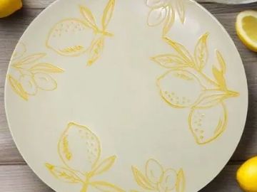 Cucina Italiana Ceramic Wedding Favors - Lemon Design - Cucina Italiana Lemon Design Dessert Plate 8
