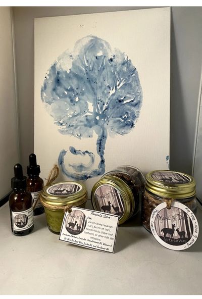 Placenta Encapsulation and Art Products, including Prints, Tinctures, Capsules, and Salves
