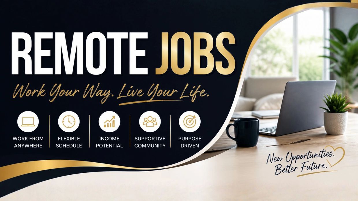 Remote jobs offer flexible schedules, income potential, and supportive communities for a better future.
