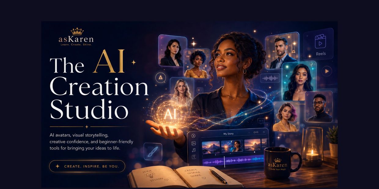The AI Creation Studio by asKaren offers creative tools for visual storytelling and AI avatars.