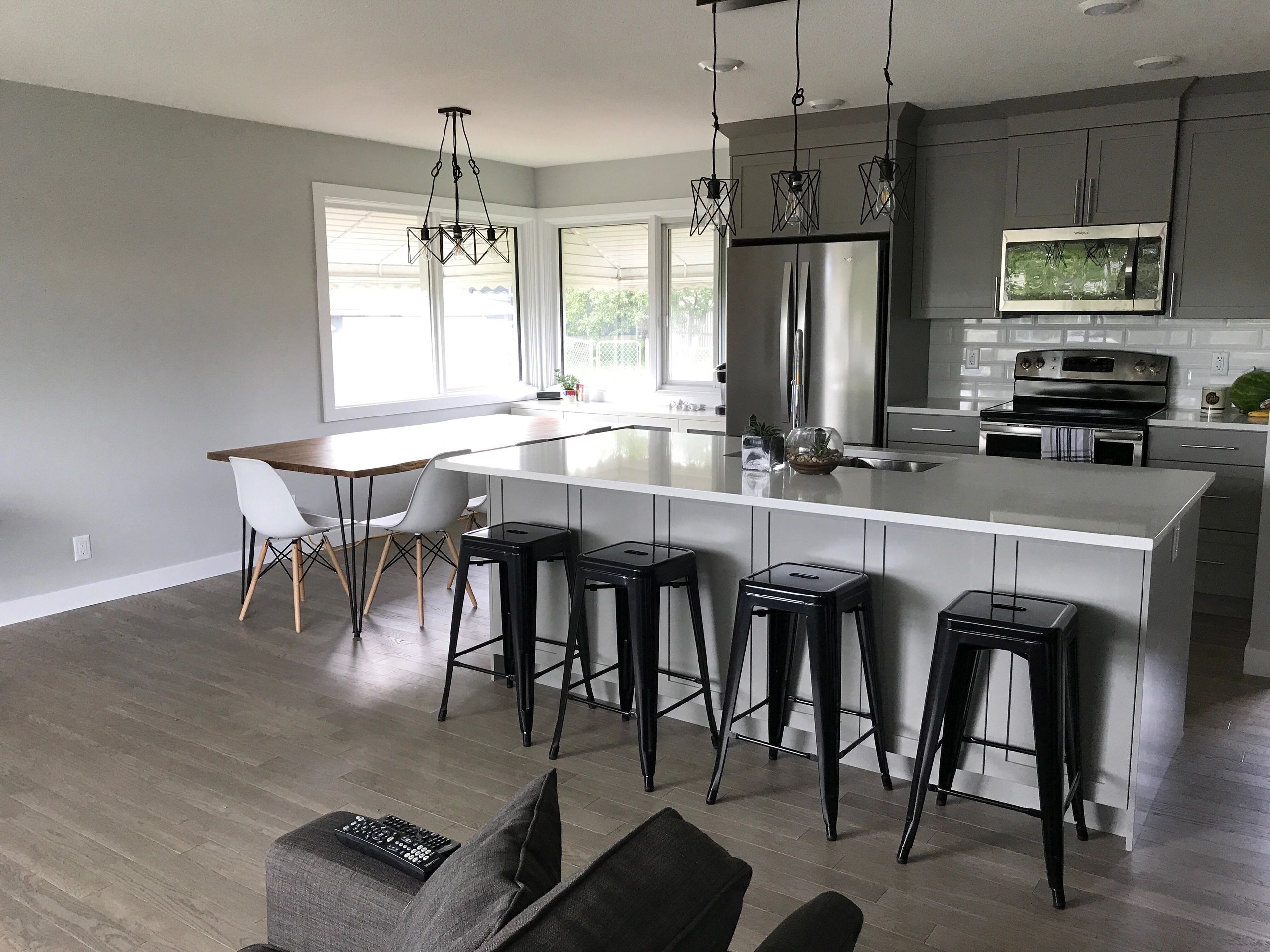 grey renovated kitchen