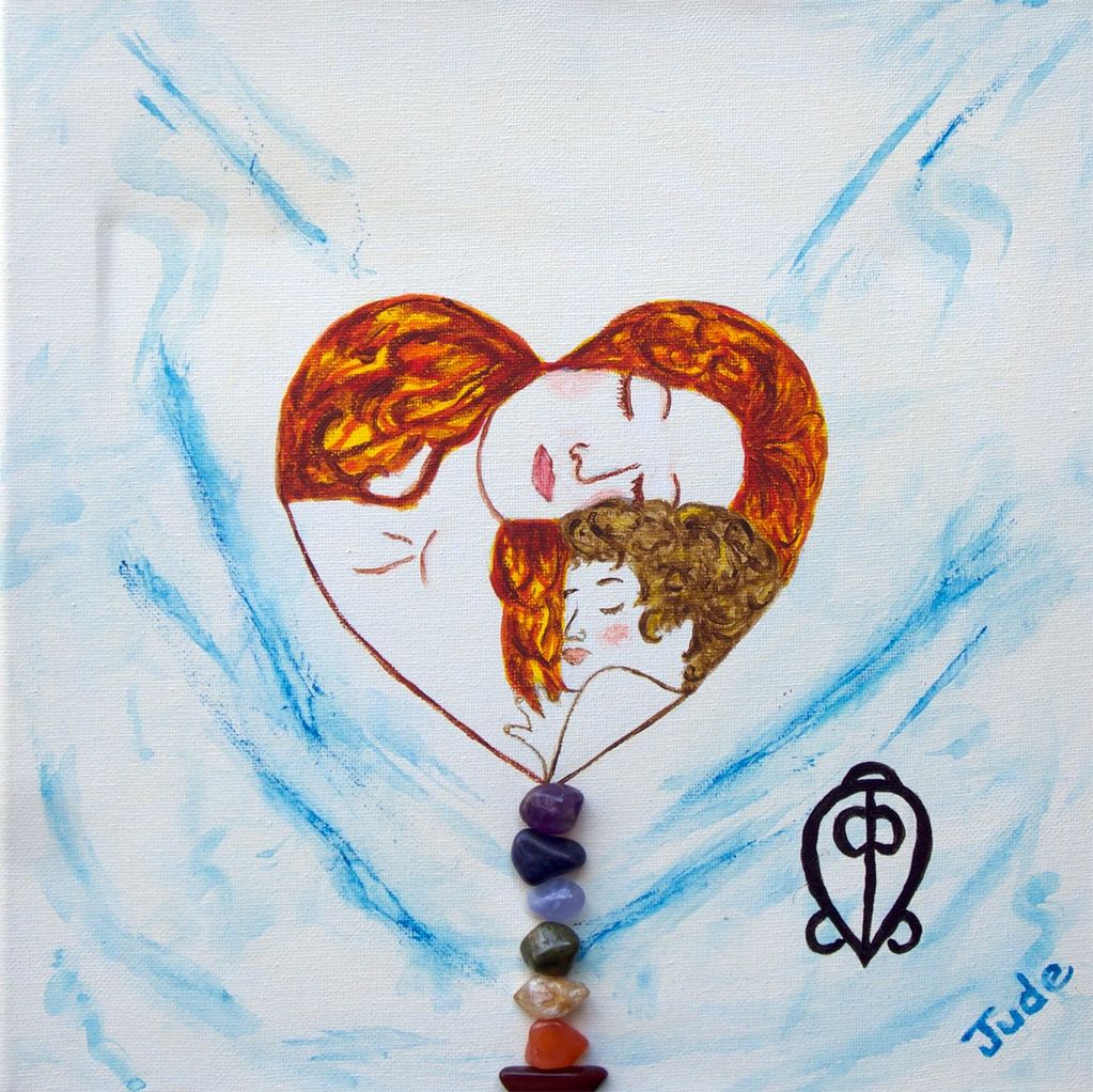 Power of Love, Judy Bragg Pardo, Jude, mother and child, spiritual, visionary, gems