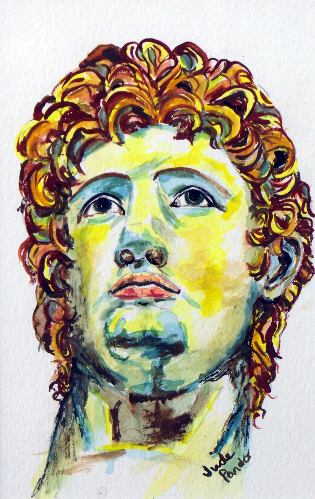 Italia: Man of Hope, Judy Bragg Pardo, Jude, spiritual, visionary, surreal, David, Hope, italia