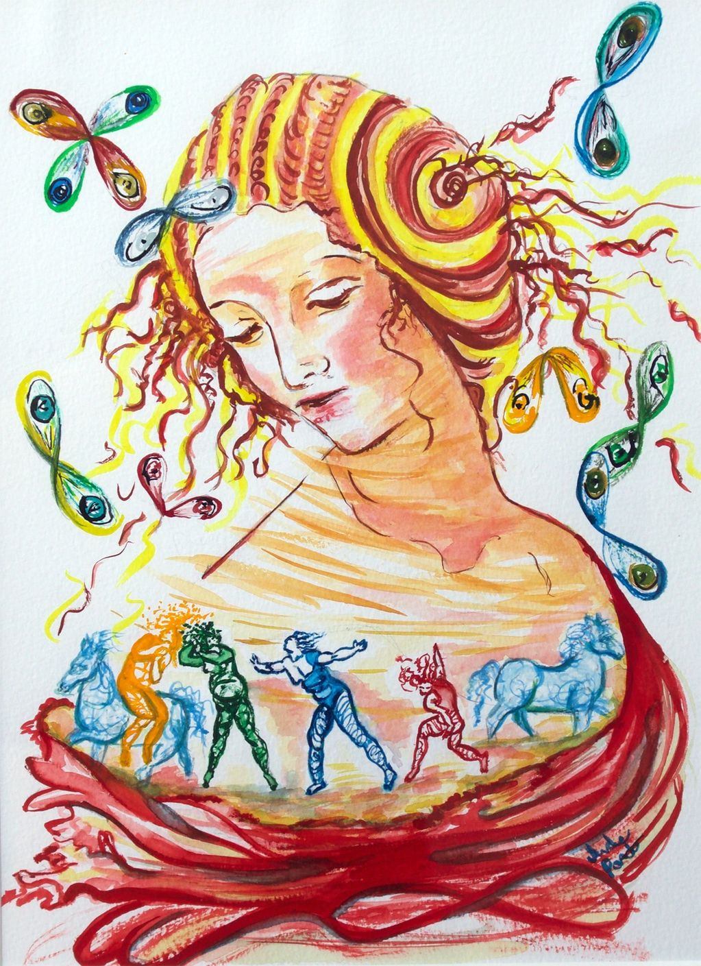 Balancing One's Life, Judy Bragg Pardo, Jude, spiritual, visionary, surreal, orb, balance in life, i