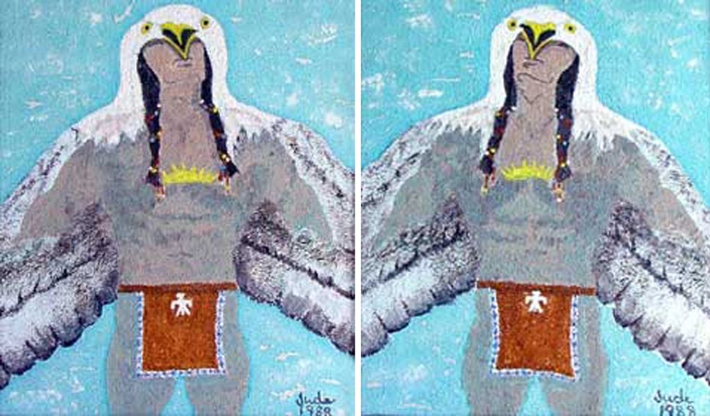 My Spirit Guide, Power Animal American Bald Eagle, Judy Bragg Pardo, surreal, spiritual, visionary, 