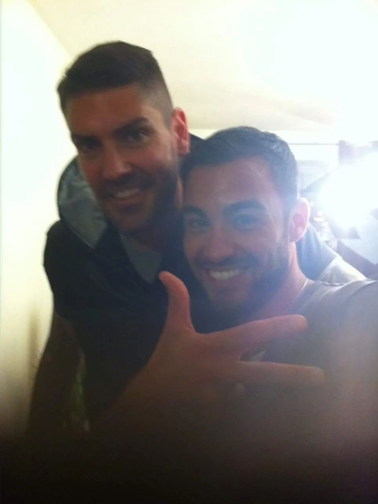 Carl Leroy with Shane lynch (BOYZONE)