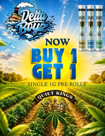 Delta Boyz cannabis pre-rolls buy one get one offer.