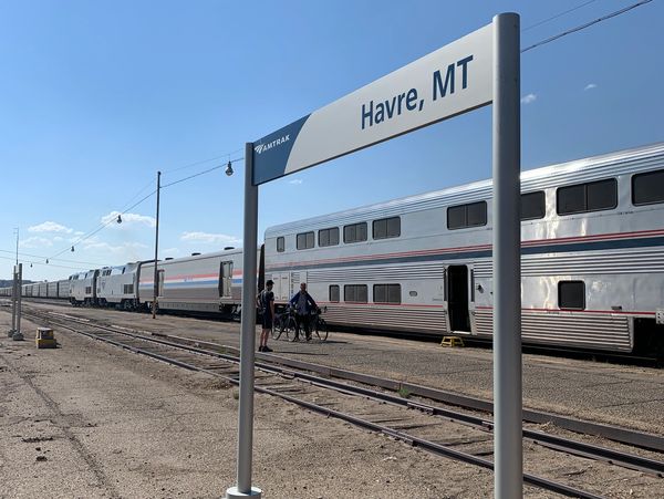 Havre, MT train stop