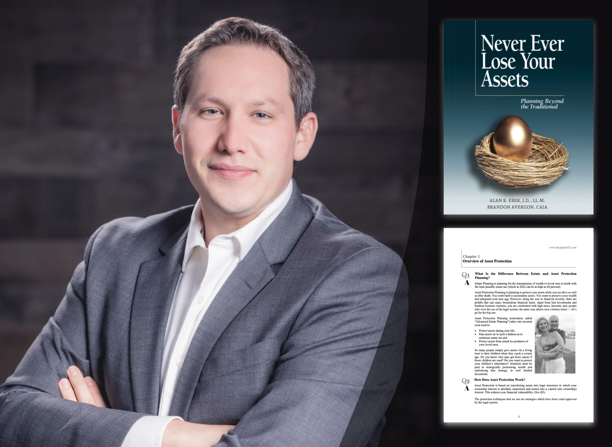 Brandon Avergon presents a New eBook, Never Ever Lose Your Assets, on AssetProtectionlaw.com. 