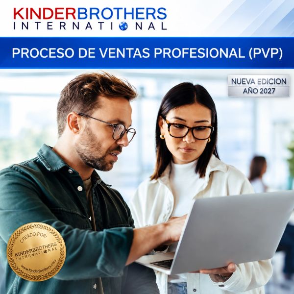 Proceso De Ventas Profesional cover with two people looking at a computer