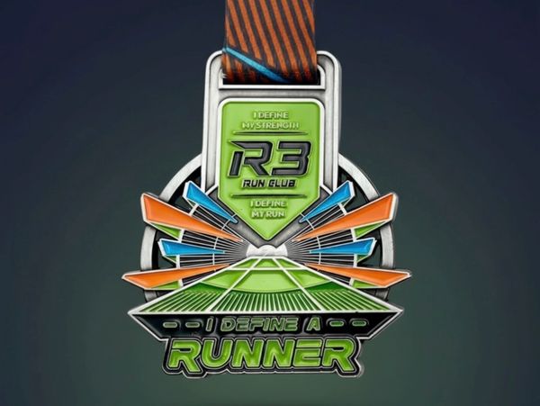 Premium medal with the statement I AM A RUNNER