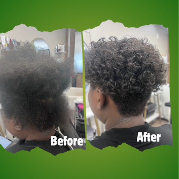 HAIR KINKY TO CURLS TRANSFORMATION