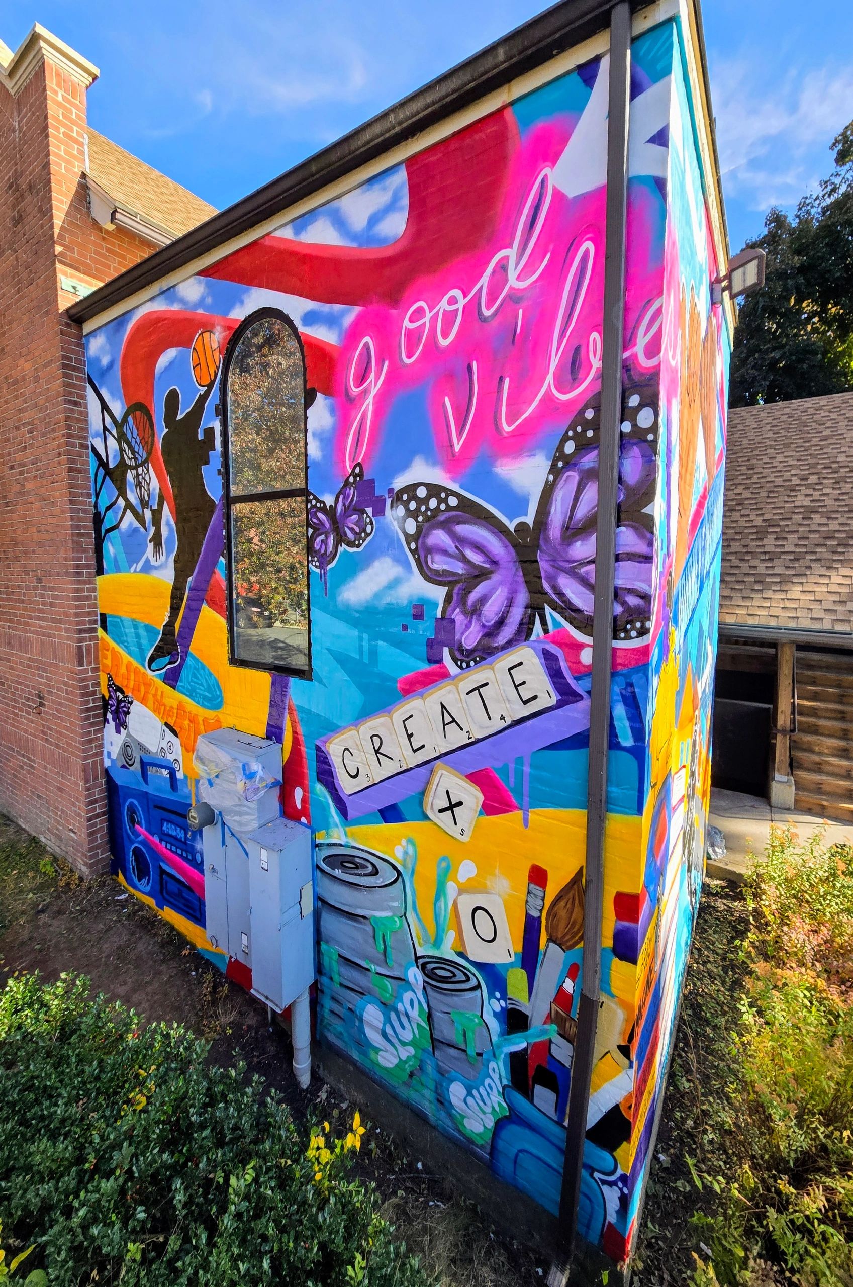 "The Journey"
NNCC North End YMCA Youth Center
Mixed Media- Acrylic Paint & Spray Paint
2024