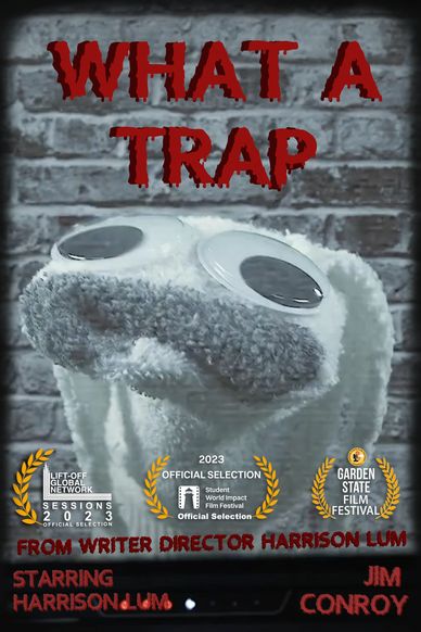 The poster for What A Trap with laurels for all the film festivals it was featured in.