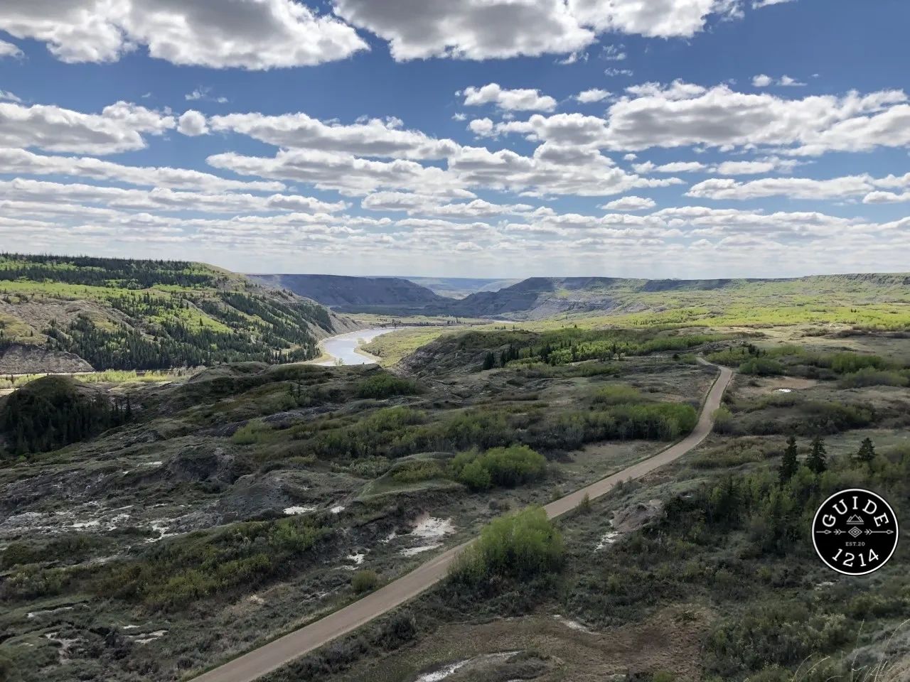 one of the stunningly beautiful views of  Dry Island Provincial park located in central Alberta. 