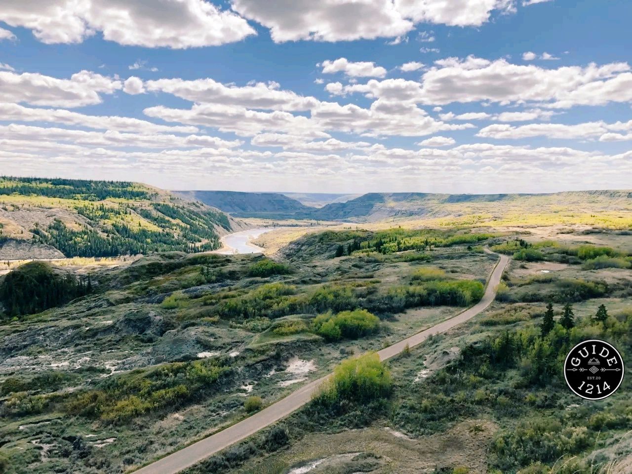 one of the stunningly beautiful views of  Dry Island Provincial park located in central Alberta. 