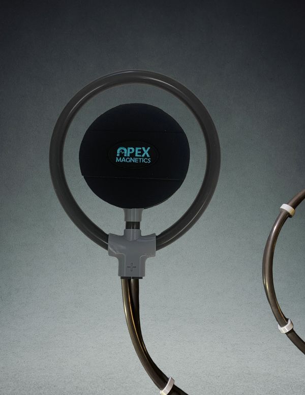 dual coil PEMF coil applicator, two resonant frequencies for PEMF therapy