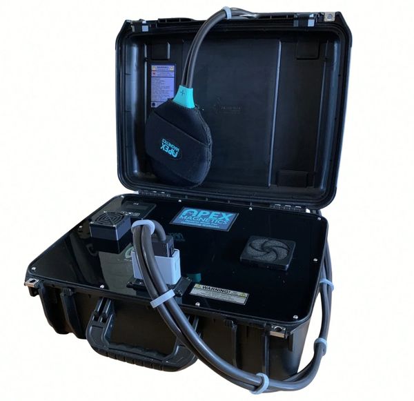 Aura 7500 PEMF Device | 24,000 Gauss| Focal Coil Connected | Open view | Apex Magnetics


