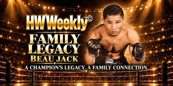 Boxer Beau Jack featured in HW Weekly Family Legacy.