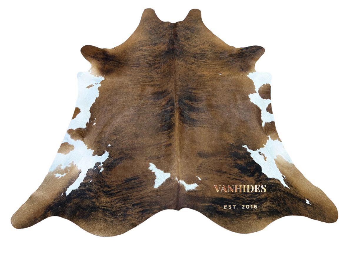 Natural Premium XL Brindle Cowhide Rug 7' X 8' (212CM X 239CM)