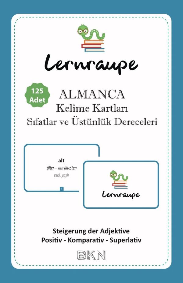 Almanca kelime kartlarıyla sıfatların üstünlük derecelerini öğrenin.