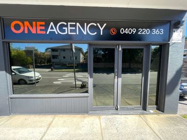 Office window tinting for One Agency — improved privacy, reduced glare, and a cleaner look.