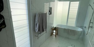 Bathroom window frosting Newcastle – privacy film installed for daytime privacy
