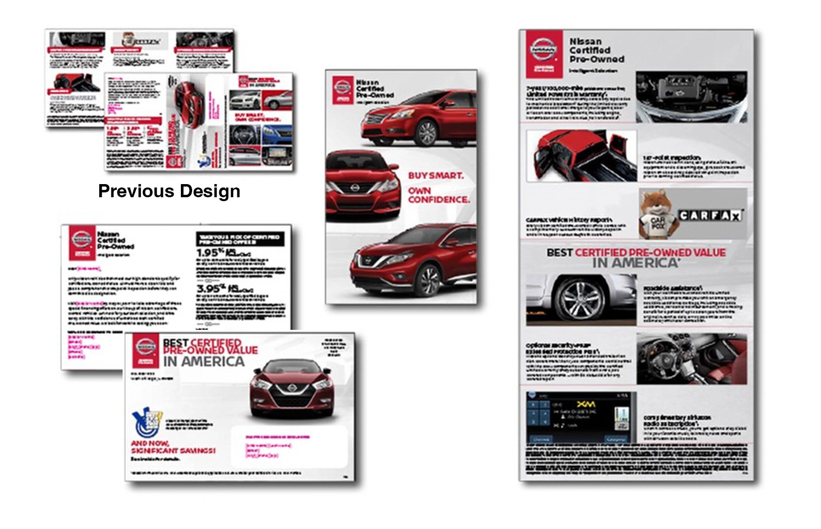 Updated Certified Pre-Owned mailers. Design adapted to work with each of twelve state variations.