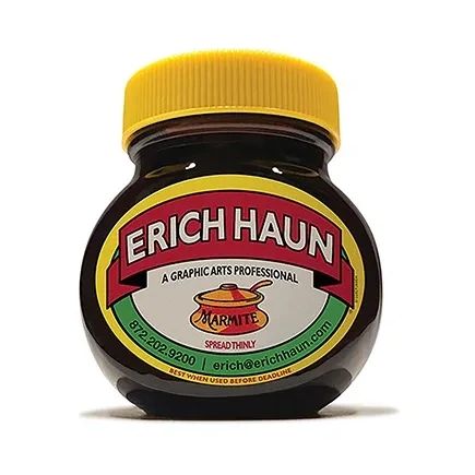 Illustrative adaptation of a classic marmite jar.