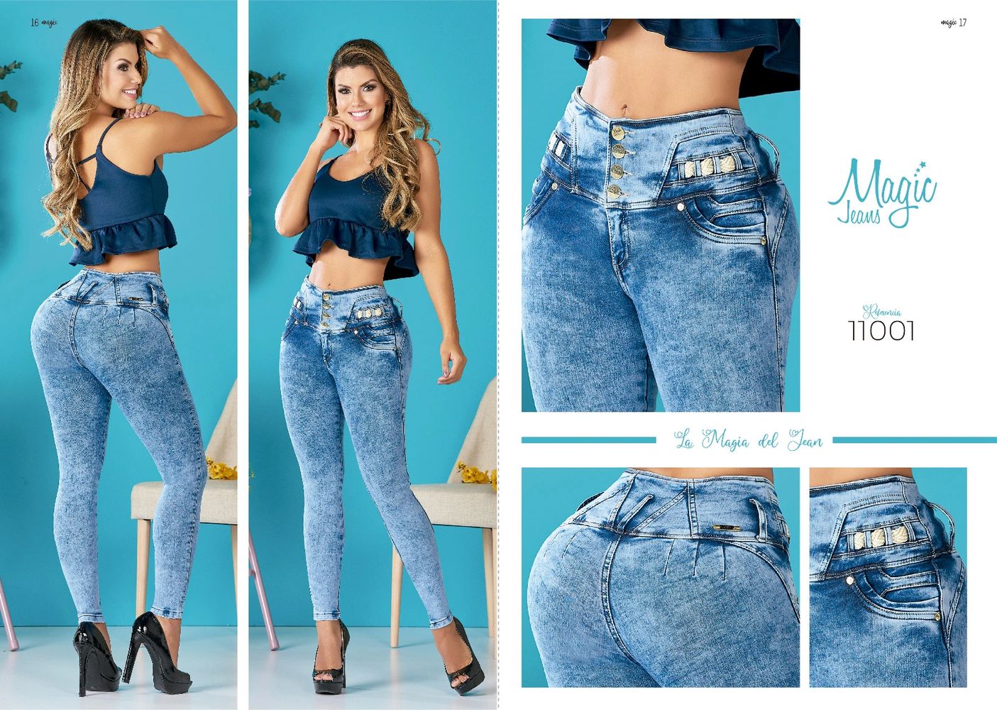 JEANS LEVANTA COLA AZUL 6707  Jeans colombianos levanta cola, Jeans levanta  cola, Jeans