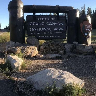 Grand Canyon National Park Entrance Monument Sign
