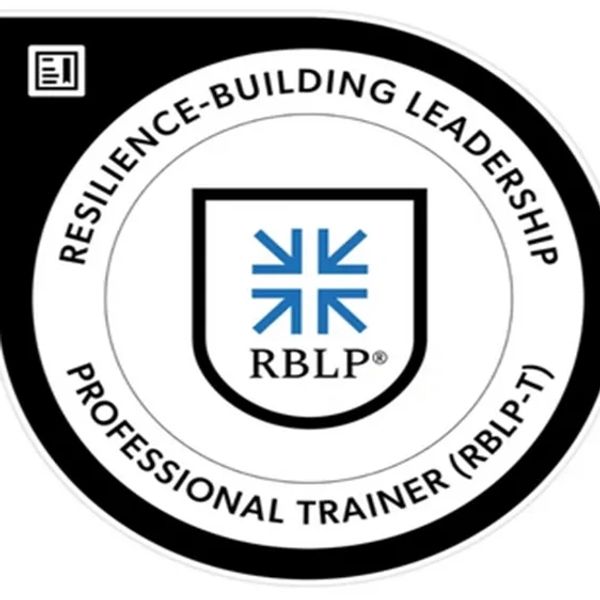 Resilience-Building Leadership Professional Trainer (RBLP-T) badge.