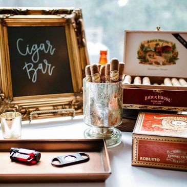 Curated boutique cigars at a private cigar event