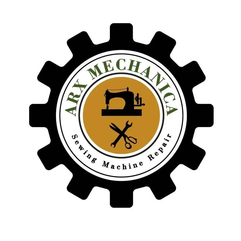 Logo for ARX Mechanica sewing machine repair service.