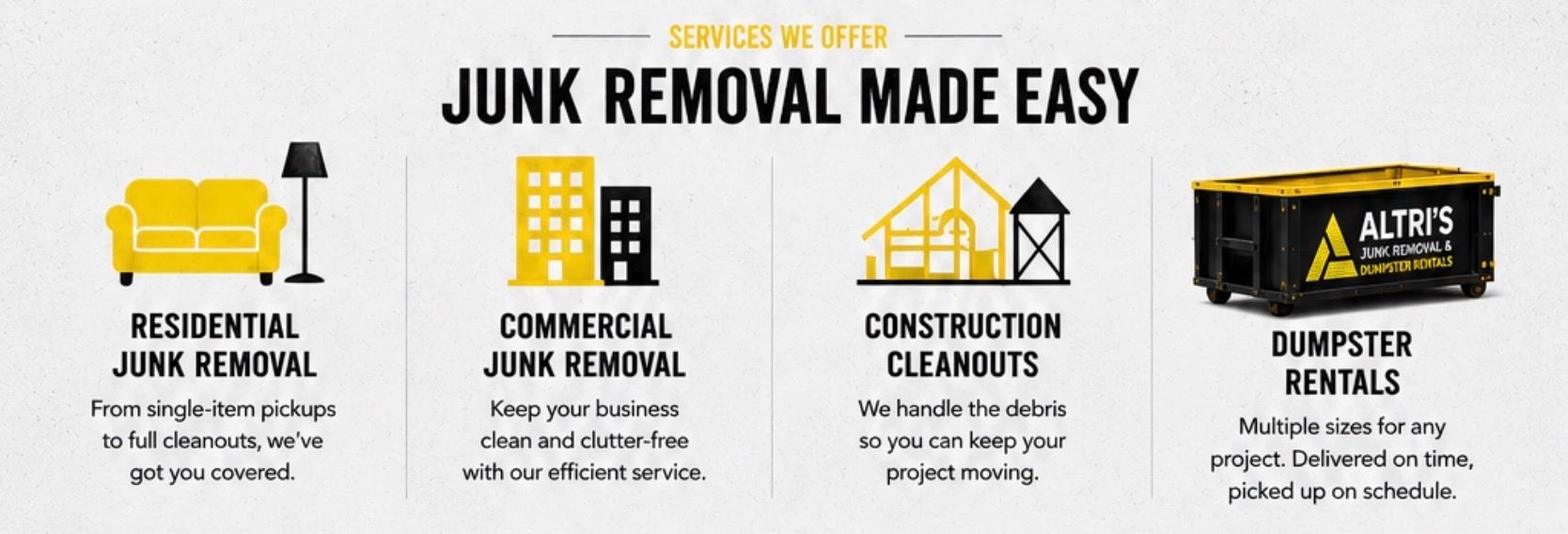 Junk Removal and Dumpster Rentals