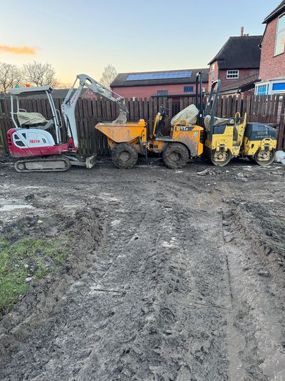 New road installation in Cheshire