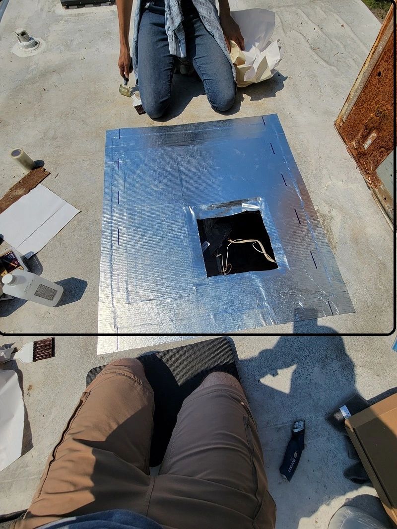 RV interior maintenance work